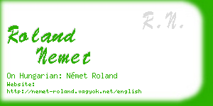 roland nemet business card